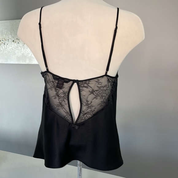L Victoria’s Secret Black Camisole with Lace - Picture 4 of 11
